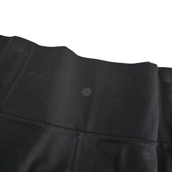 Athleta Salutation Mesh 7/8 Tight Ankle Legging Womens Large Black - Picture 4 of 5